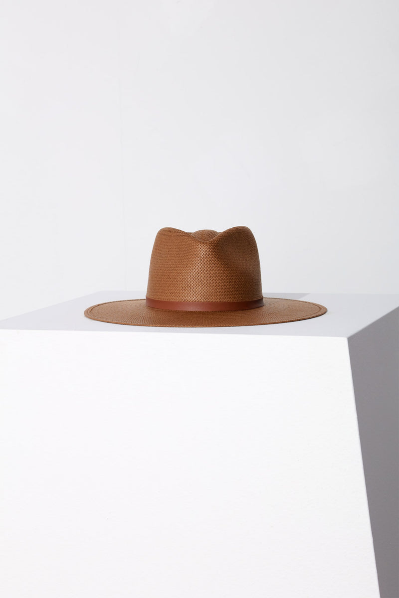 Sherman Packable Fedora - Brown