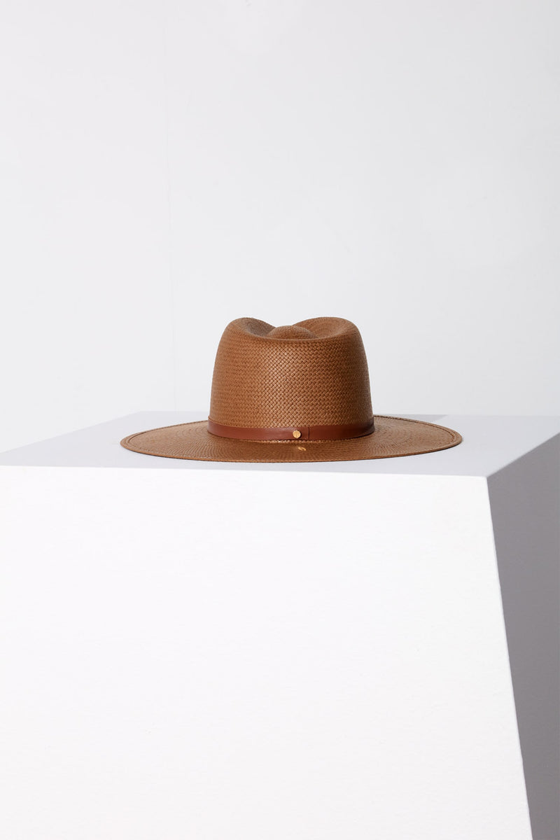 Sherman Packable Fedora - Brown