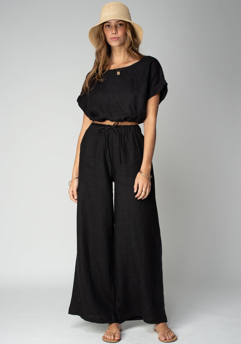 Linen Venice Wide Leg Pant