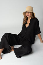 Linen Venice Wide Leg Pant