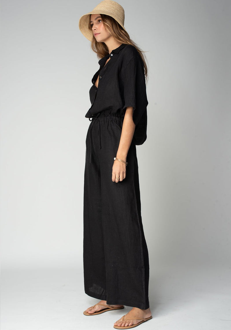 Linen Venice Wide Leg Pant