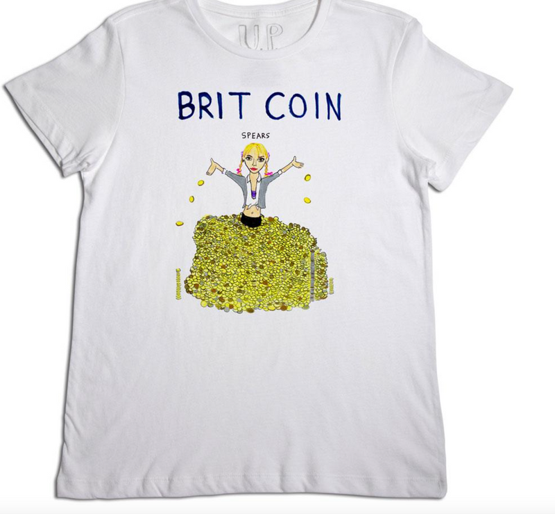 Brit Coin Unisex White T-Shirt