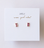 Rose Baguette Earring