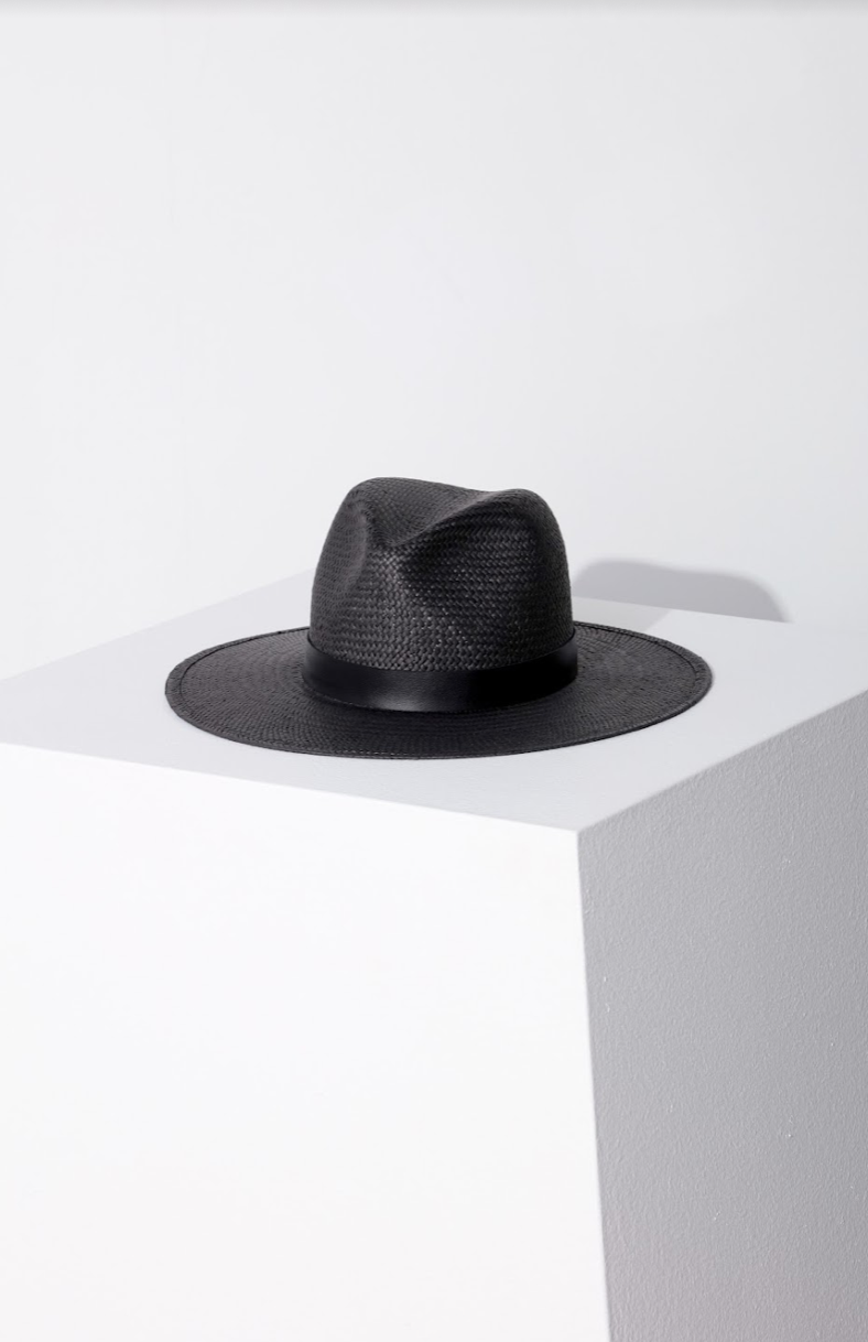Simone Packable Hat - Black