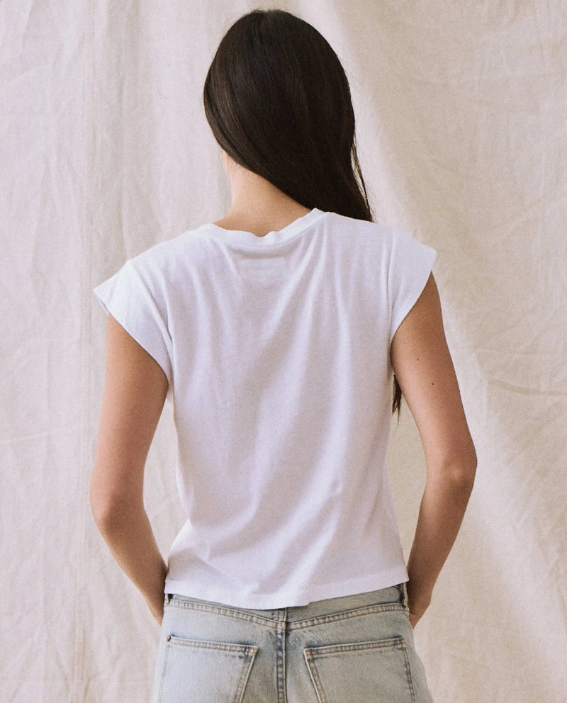 Peak Shoulder Tee - True White